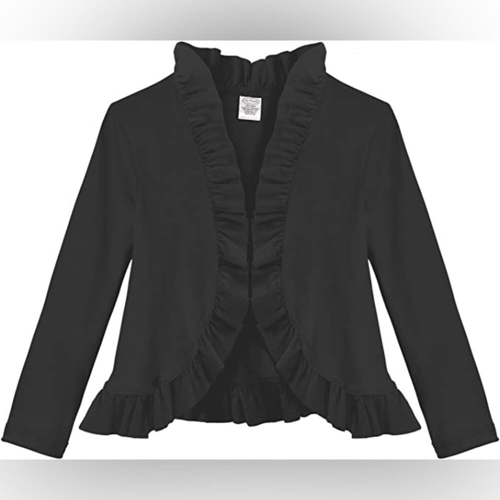 City Threads Girls Ruffle Cardigan